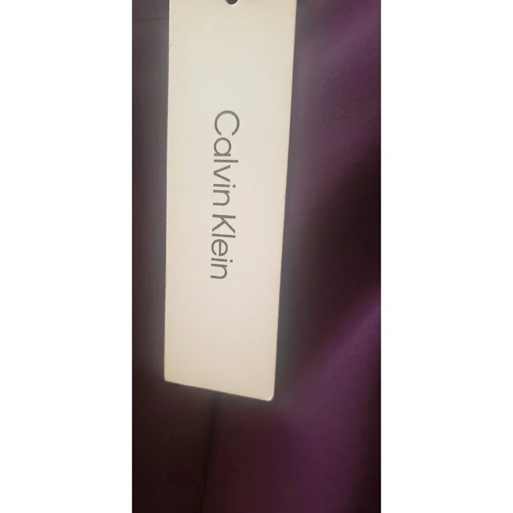 NEW CALVIN KLEIN WOMENS CROPPED WIDE LEG PANTS AUBORN LARGE - Picture 9 of 9